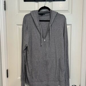 Banana Republic Heather Gray Supima Cotton Hoodie